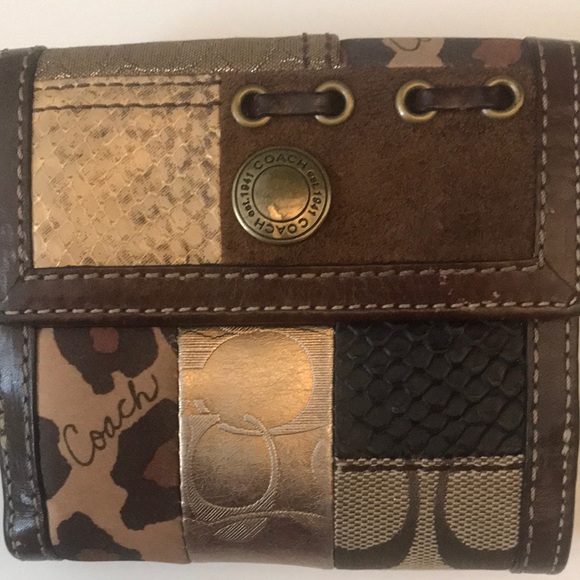 Coach Patchwork Bifold Wallet - Picture 2 of 13